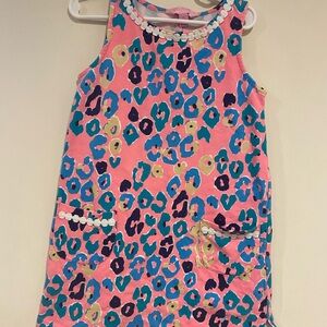 Lilly Pulitzer Pink and Blue Patterned Dress
